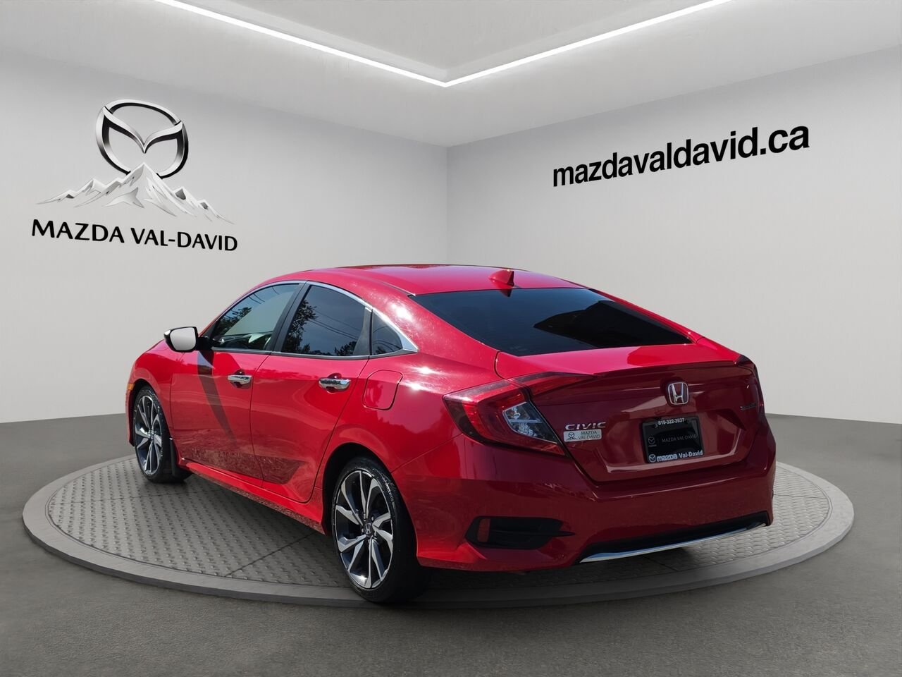 Honda Civic Berline Tourisme CVT, Navigation, Toit ouvrant, Apple Carplay 2020 Rouge Val-David - photo #19