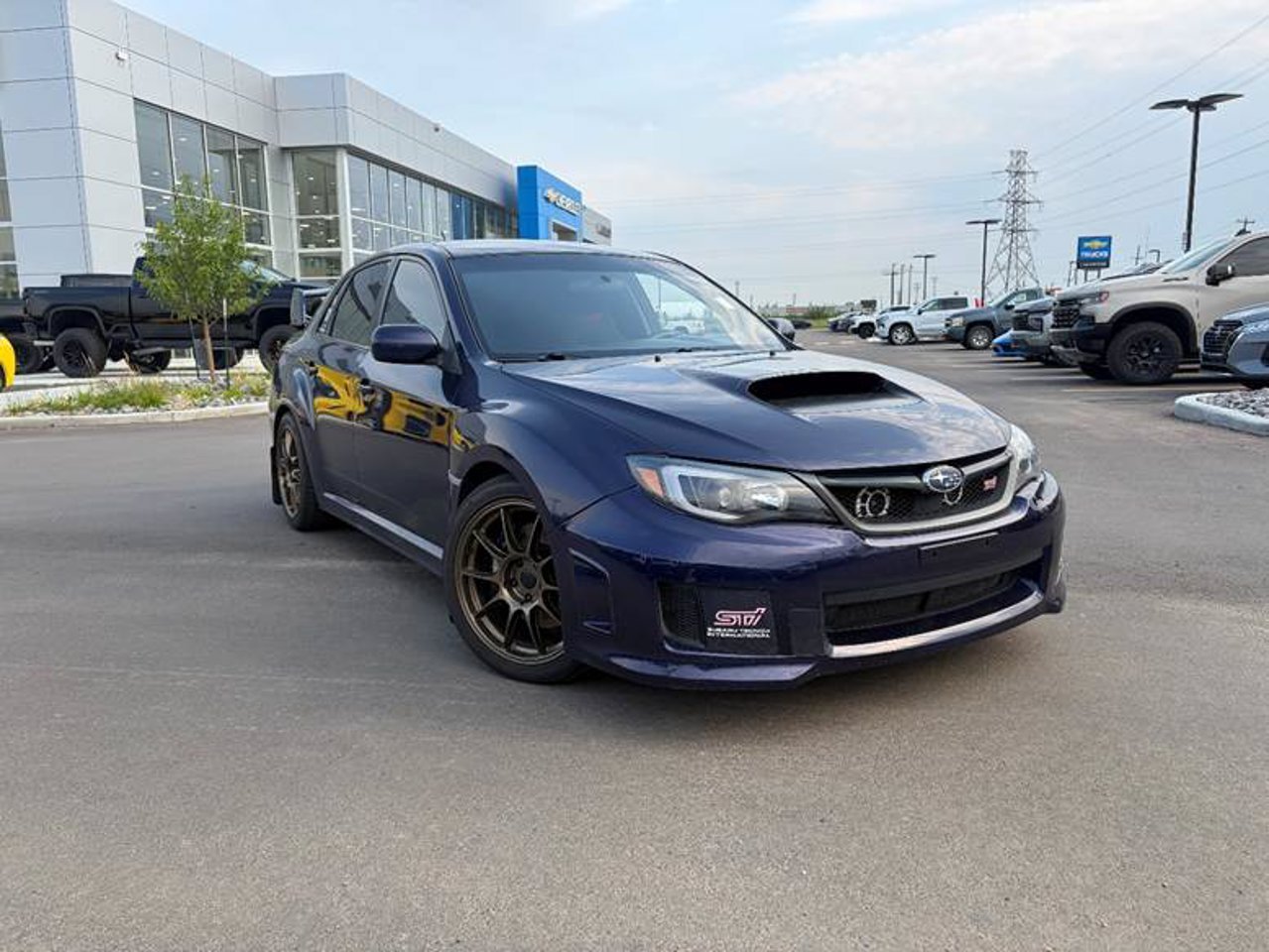 2011 Subaru Impreza 4dr Sdn WRX STI Blue Sherwood Park - photo #1
