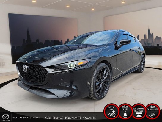 2022 Mazda Mazda3 Sport GT | CUIR | TOIT OUVRANT | AUTOMATIQUE | Black