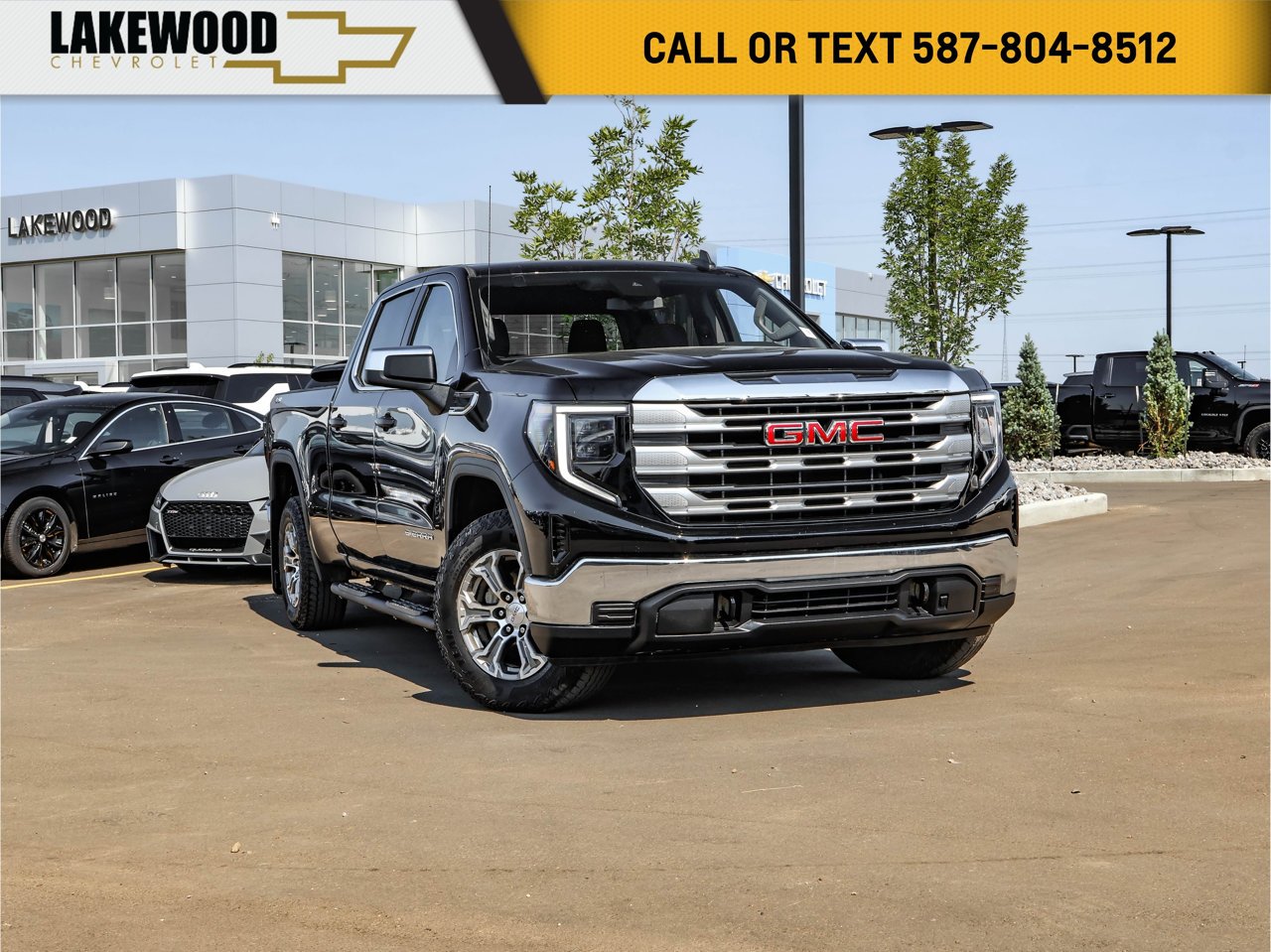 2023 GMC Sierra 1500 4WD Crew Cab 147 SLE Black Sherwood Park - photo #0