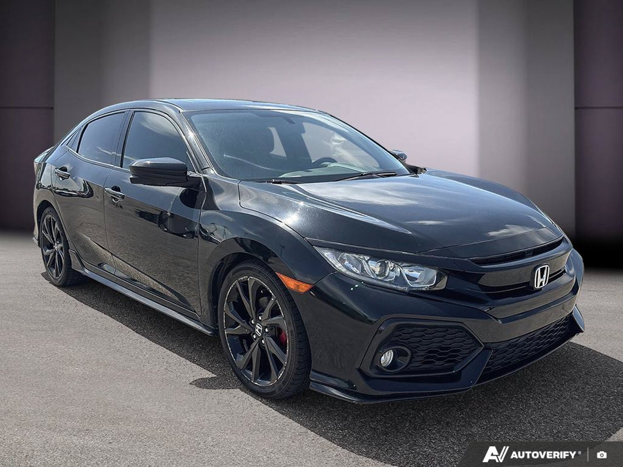 2018 Honda Civic Hatchback SHHFK7G47JU303901 Black Mirabel - photo #6