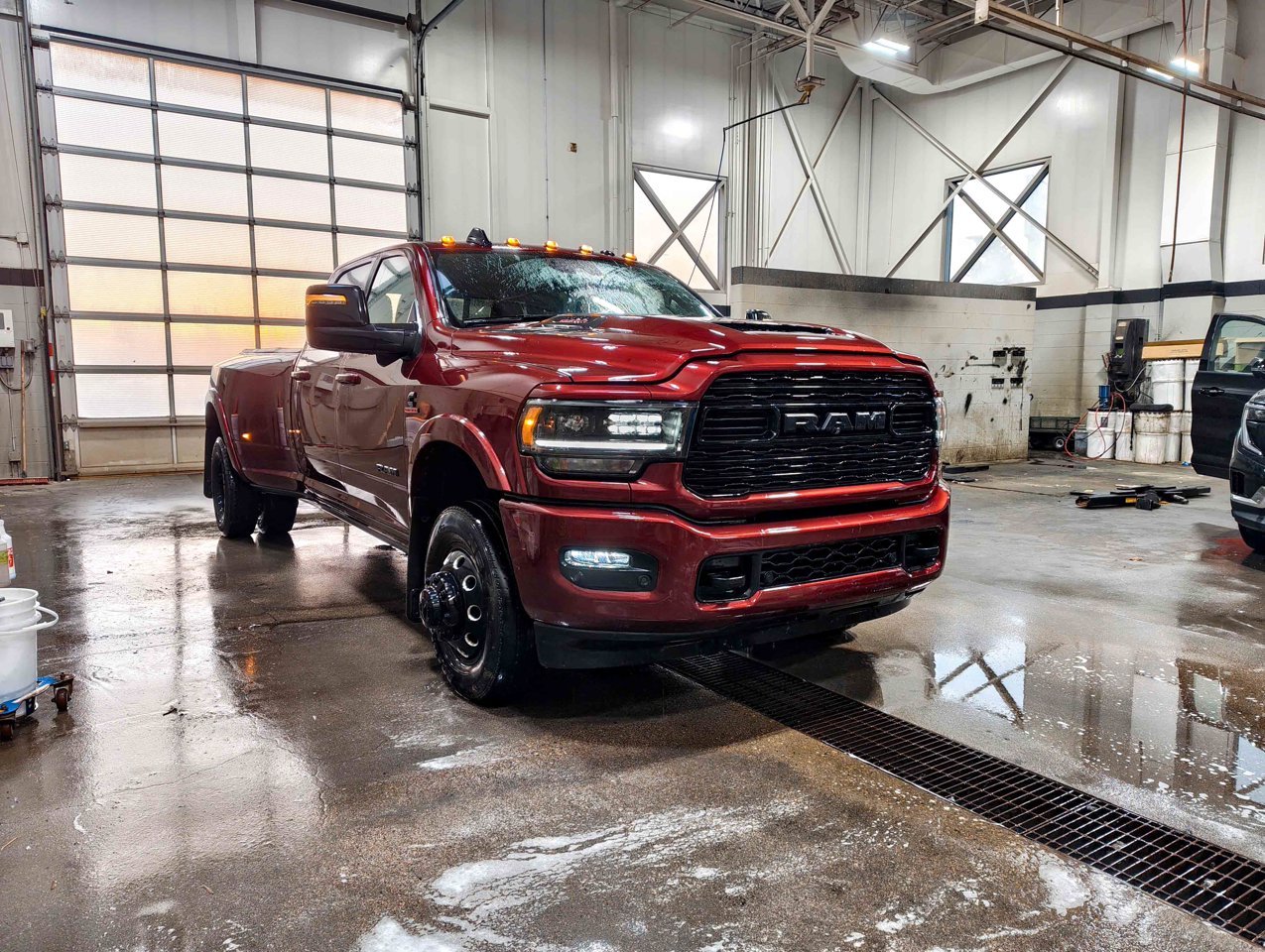 2023 Ram 3500 Limited 4x4 Crew Cab 8' Box Red Sherwood Park - photo #2