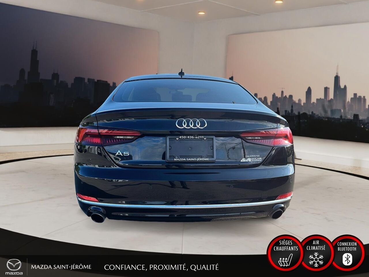 Audi A5 Sportback 2019 Noir Saint-Jérôme - photo #6