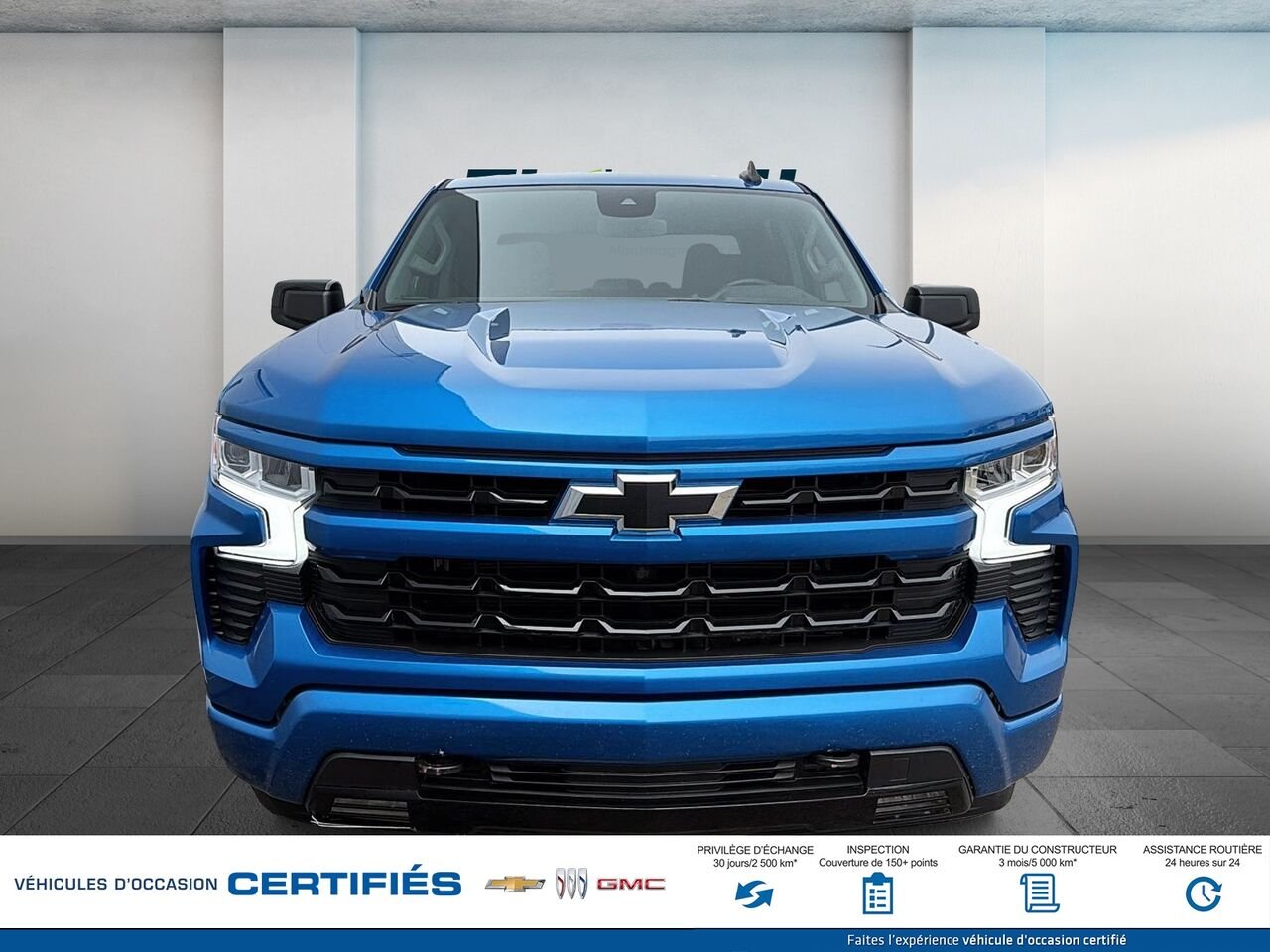 CHEVROLET SILVERADO RST cabine multiplace 4RM 157 po 2024 Bleu Montmagny - photo #1