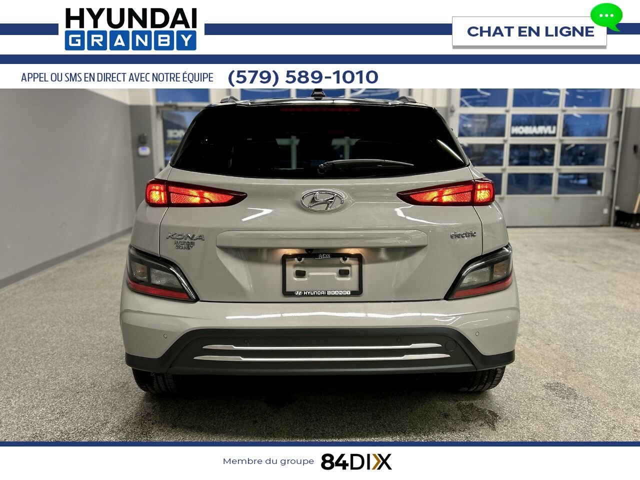 Hyundai Kona électrique 2023 Gris Granby - photo #5