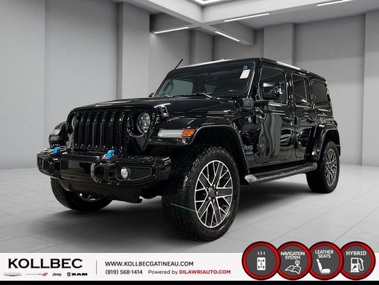 2023 Jeep Wrangler 4xe **UN PROPIO + CLEAN CARFAX + 2 TOITS + HYBRID BRANCHABLE** Black