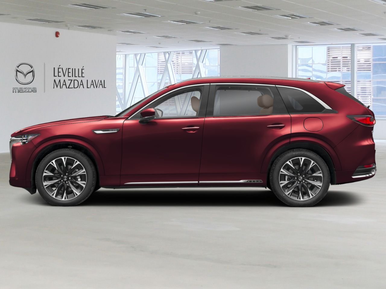 Mazda CX-90 hybride léger Signature TI 2026 ROUGE ARTISANAL MÉTALLISÉ-BLANC PUR Laval - photo #1