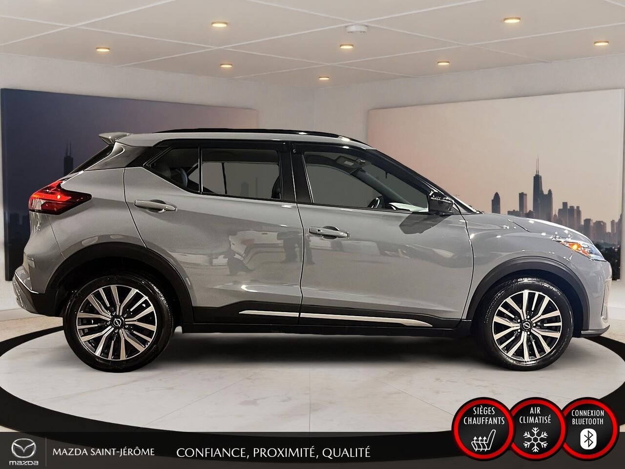 2023 Nissan Kicks SR | BOSE | CUIR | MAGS NOIR | Grey Saint-Jérôme - photo #4