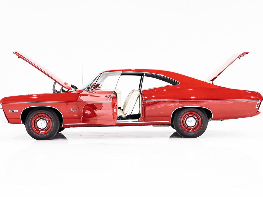 Chevrolet Impala 1968 1968 Rouge