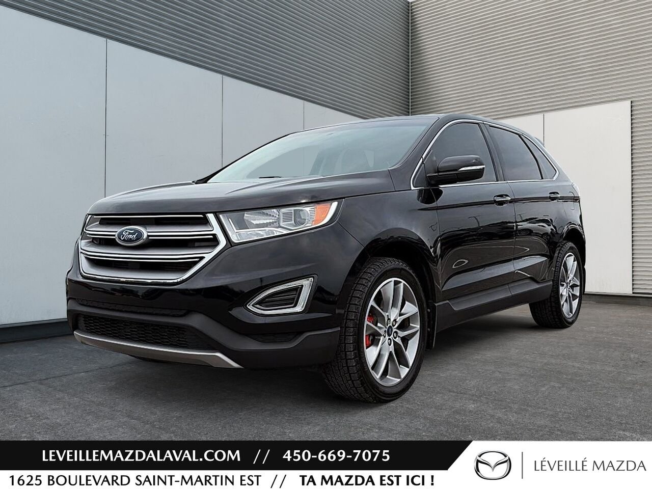 Ford Edge 4 portes Titanium, Traction intégrale 2017 Noir Laval - photo #0