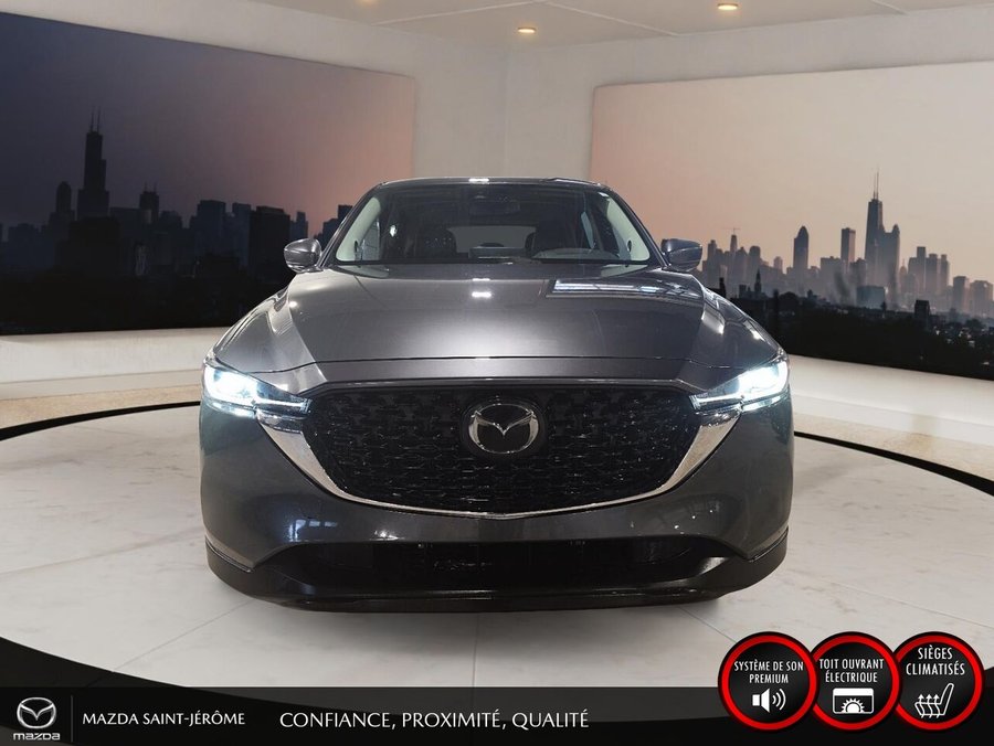 Mazda CX-5 GT | TOIT OUVRANT | CUIR | AWD | NAVIGATION | 2022 Gris