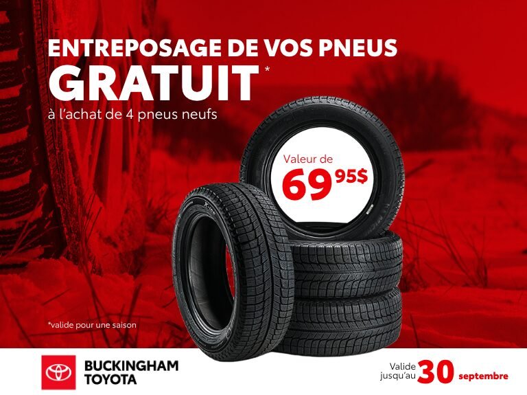 Buckingham toyota promo pneus custom