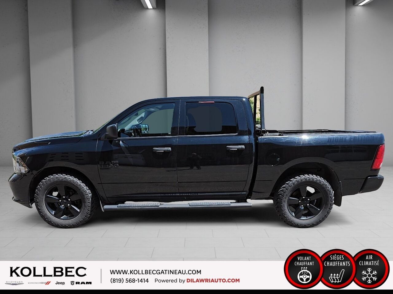 RAM 1500 CLASSIC Express Night Edition Crewcab 4x4 2023 Noir Ottawa & Gatineau - photo #19
