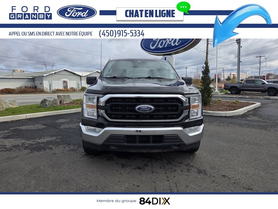 Ford F-150 XLT FX4 SuperCrew 4RM, 5,5 pi, V6 2.7 EcoBoost 2022 Noir