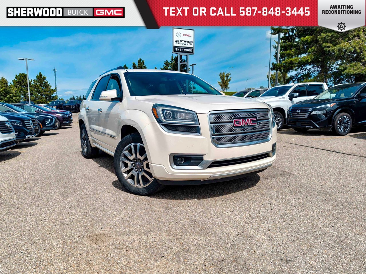 2013 GMC Acadia AWD 4dr Denali White Sherwood Park - photo #0