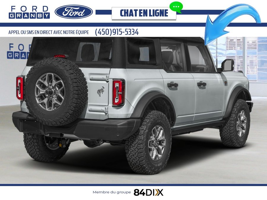 Ford Bronco Badlands 4 portes 4x4 2026 Gris avalanche