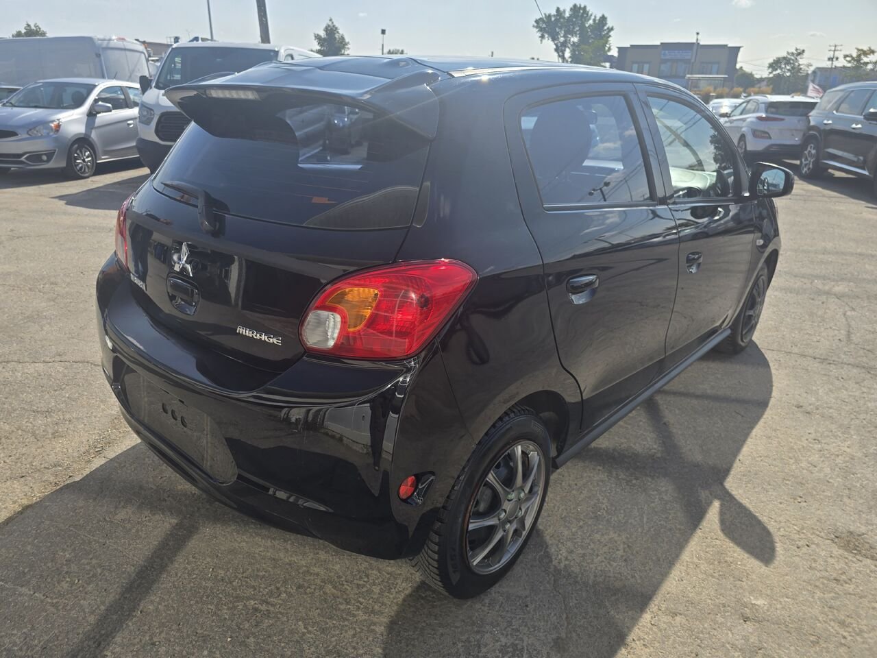2014 Mitsubishi Mirage Black  - photo #4