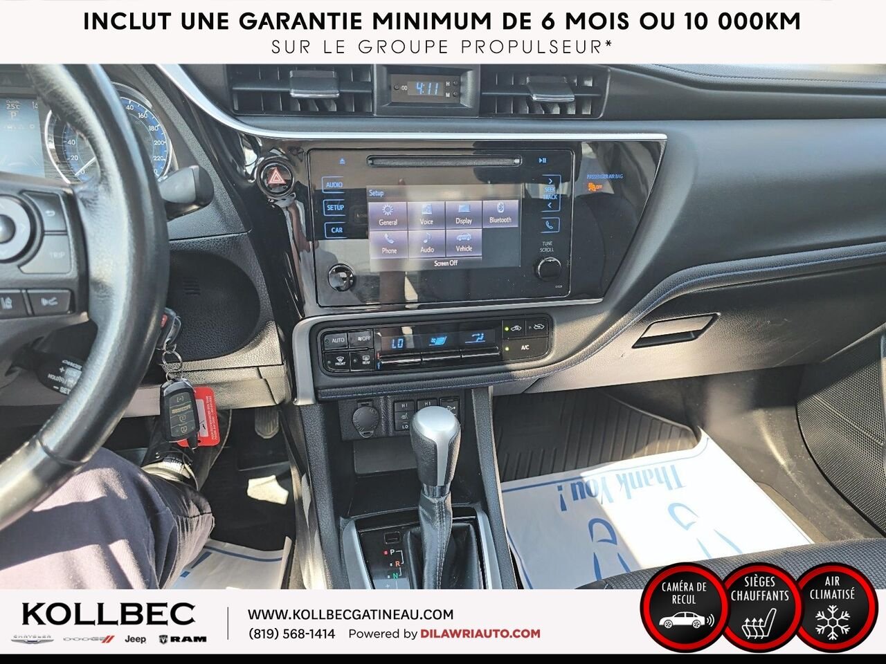 TOYOTA COROLLA SE 2018 Blanc Ottawa & Gatineau - photo #26