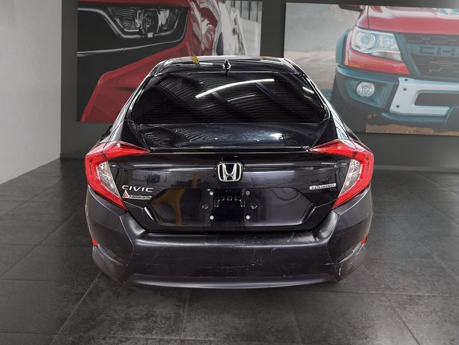 Honda CIVIC TOURING + CUIR + TOIT OUVRANT + 1-2-3 CHANCES AU CREDIT 2017 Noir