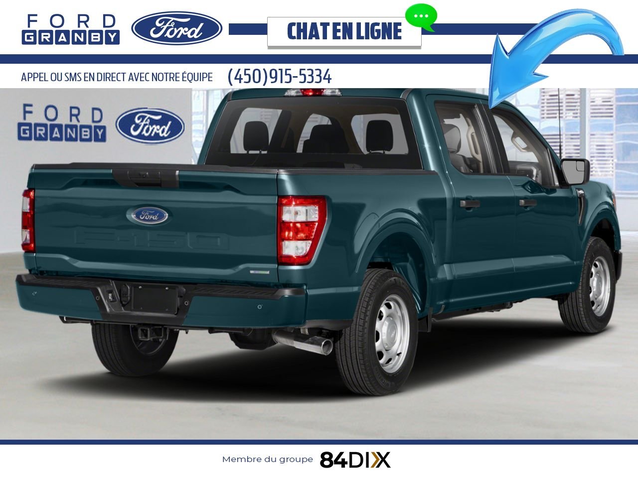 Ford F-150 2023 Vert Granby - photo #1