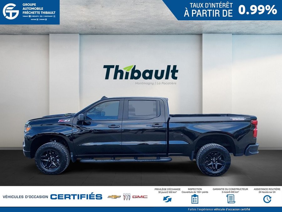 CHEVROLET SILVERADO Custom Trail Boss cabine multiplace 4RM 157 po 2024 Noir