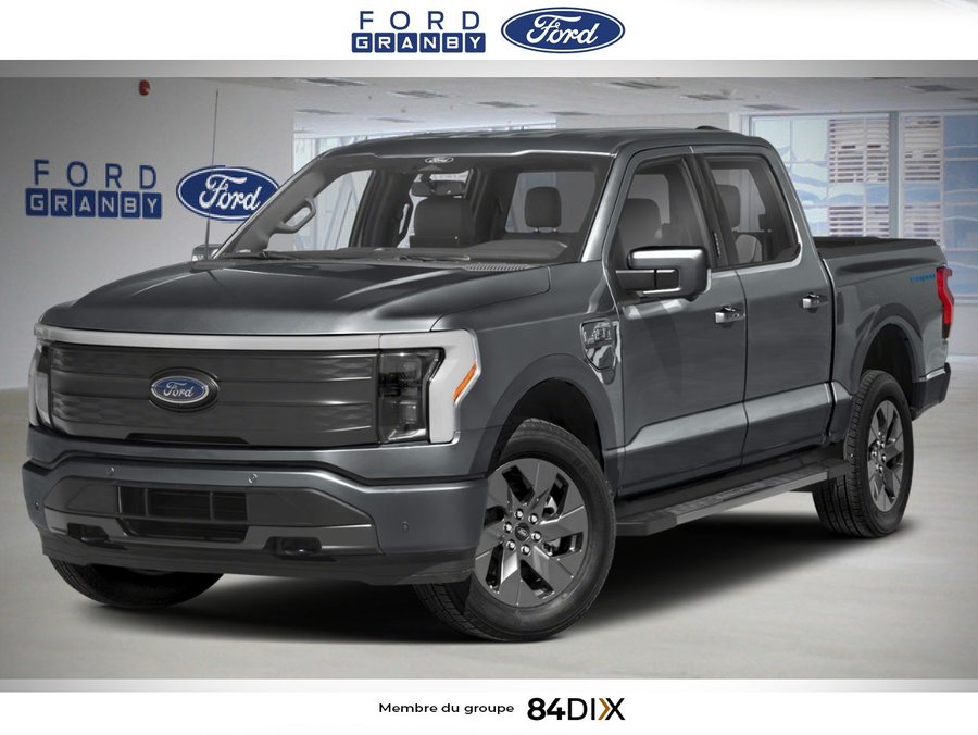 Ford F-150 Lightning LARIAT cabine SuperCrew 4RM caisse de 5,5 pi 2025 Gris carbonisé métallisé