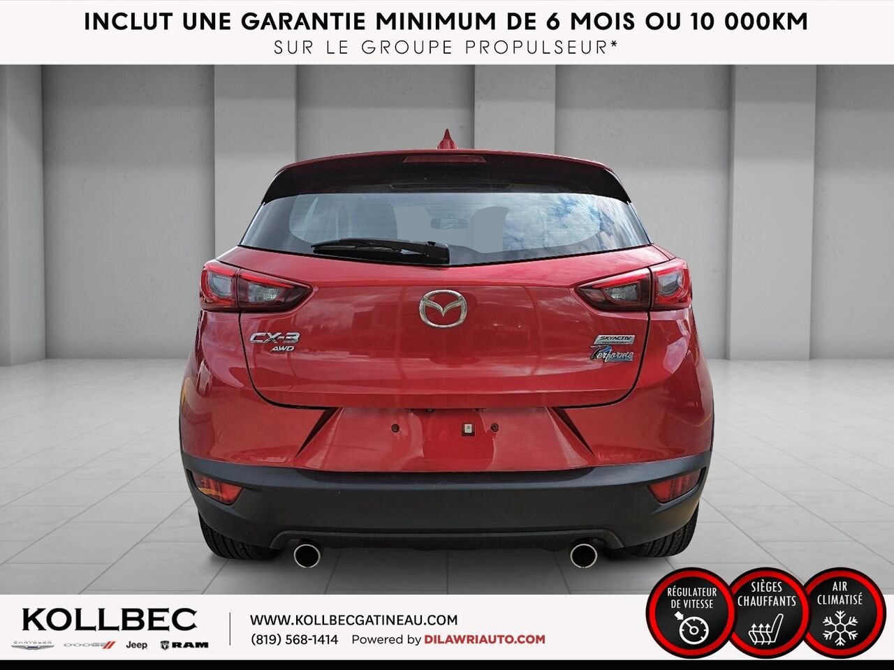2016 MAZDA CX-3 GS FWD Red Ottawa & Gatineau - photo #15
