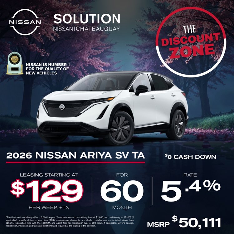 Solution nissan promo avril Arya sv ta 2026 EN