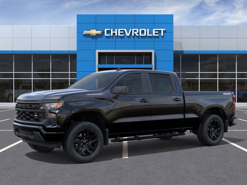 2026 CHEVROLET Silverado 1500 Custom cabine multiplace 4RM 157 po Black Gatineau - photo #1