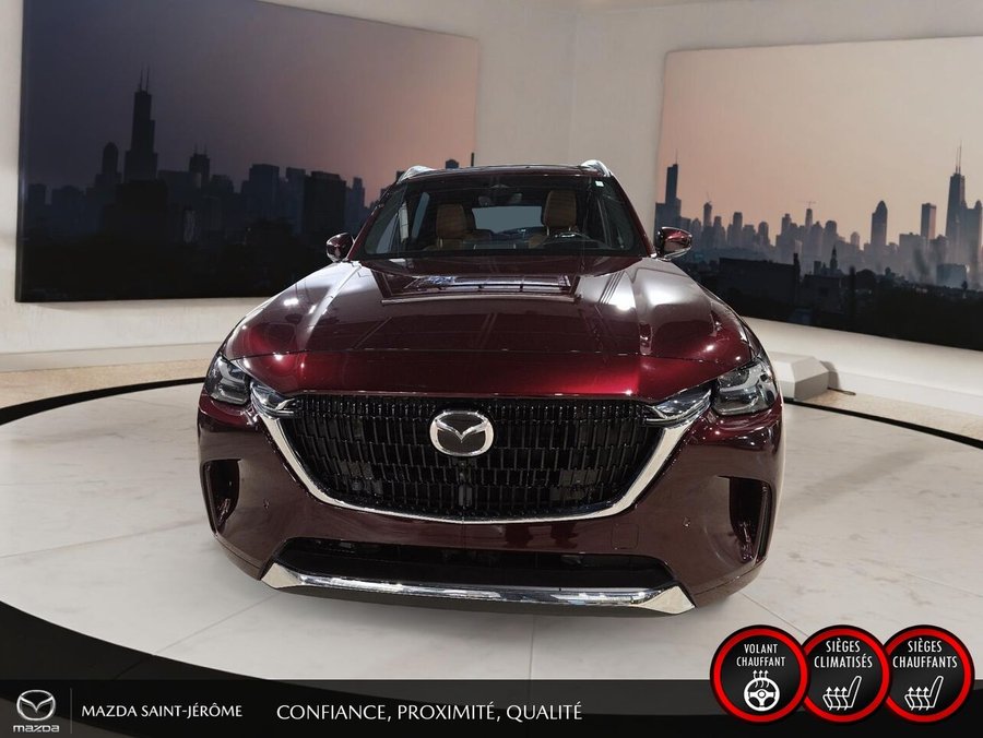 Mazda CX-90 hybride léger Signature | TOIT PANORAMIQUE | AWD | 2024 Rouge