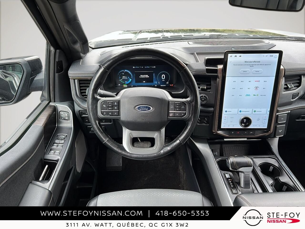 Ford F-150 Lightning LARIAT SuperCrew 4RM LONG RANGE 2022 Noir Ste-Foy - photo #13
