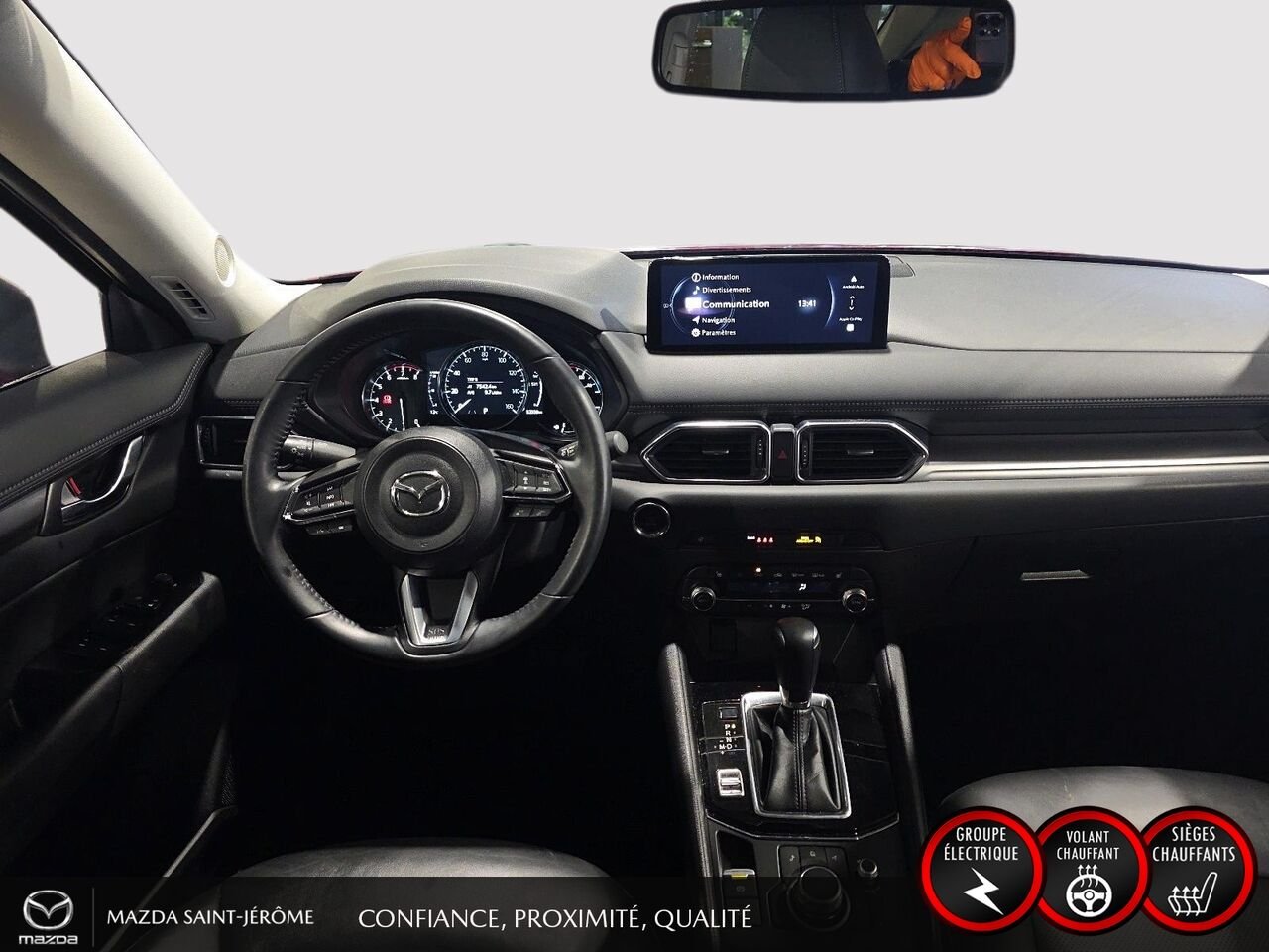 2025 Mazda CX-5 GS | CUIR | AWD | MAGS | Red Saint-Jérôme - photo #21