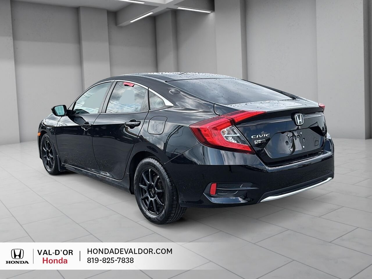 Honda Civic Berline LX CVT 2019 Noir Val-d'Or - photo #3