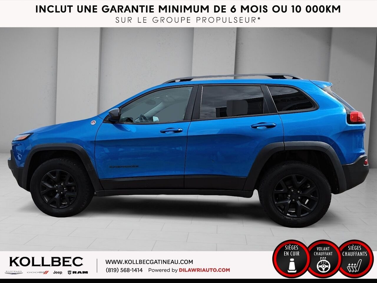 2018 JEEP CHEROKEE 24121 | Trailhawk 4x4 Blue Gatineau - photo #17