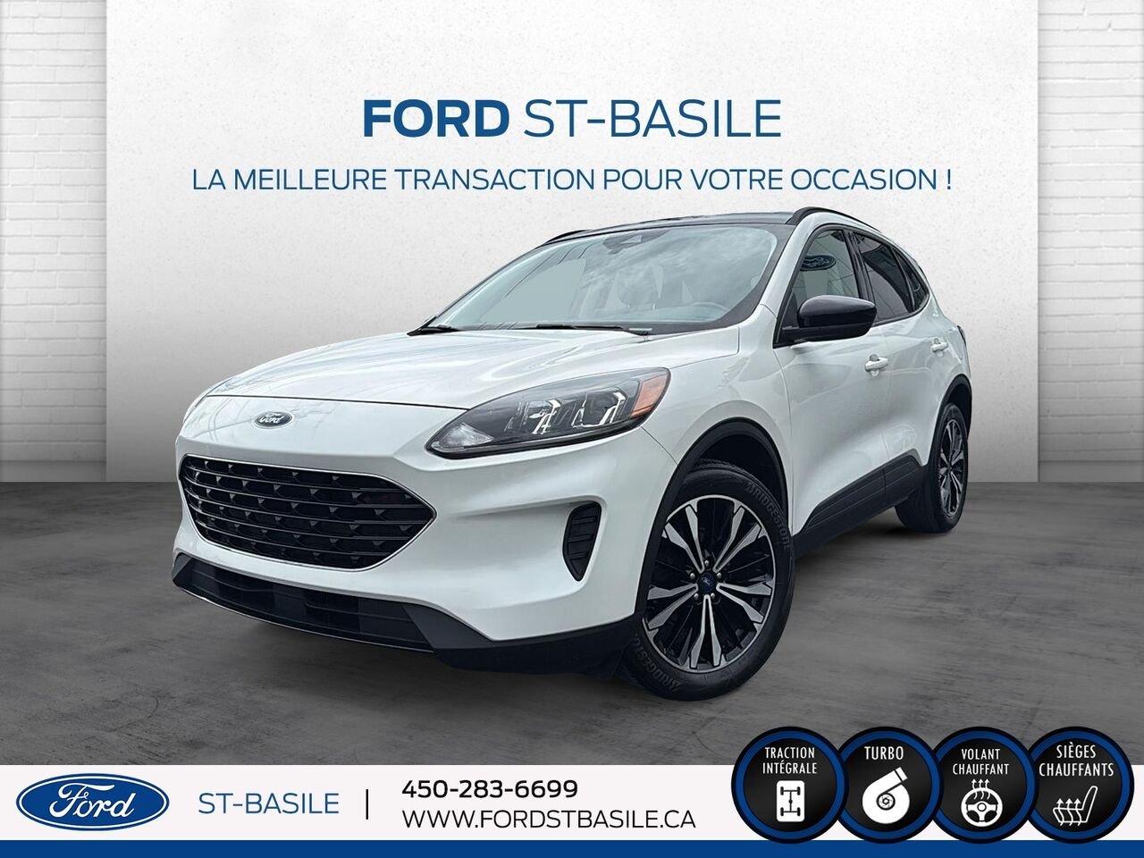 2021 Ford Escape White Saint-Basile-le-Grand - photo #0