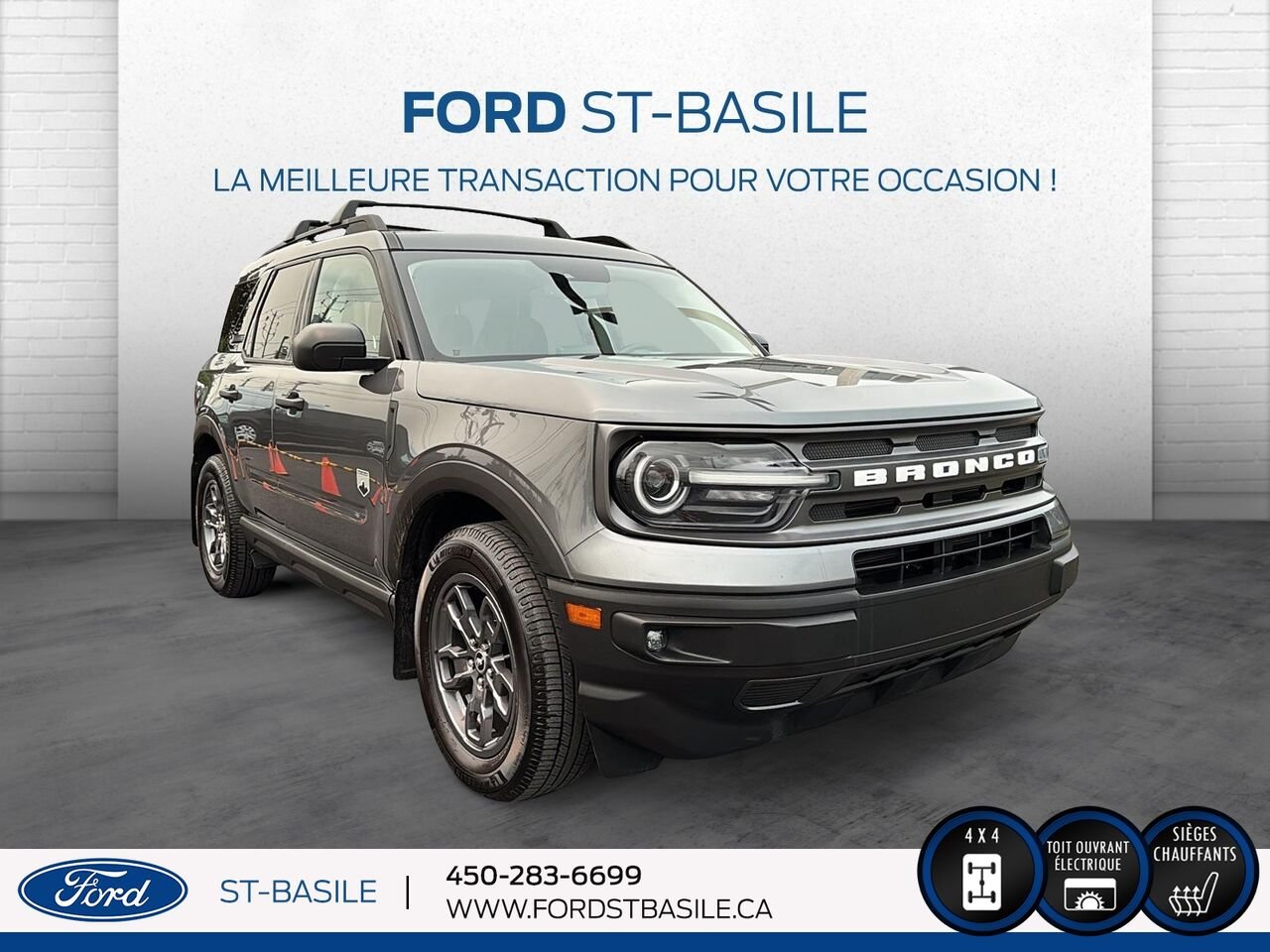 2021 Ford BRONCO Grey Saint-Basile-le-Grand - photo #9