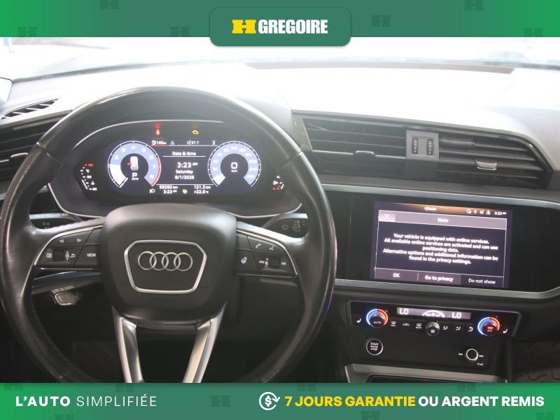 Audi Q3 821561 | Komfort AWD AUTO A/C MAGS CUIR TOIT CAM RECUL BLUE 2022 Noir Laval - photo #17