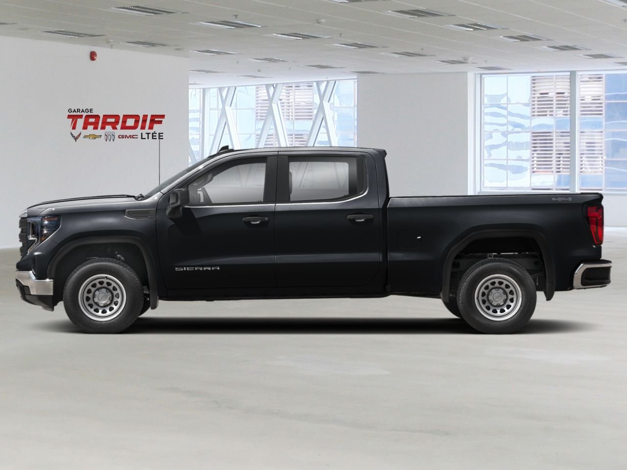 GMC Sierra 1500 Pro cabine multiplace 4RM 147 po 2026 Noir onyx Amos - photo #1