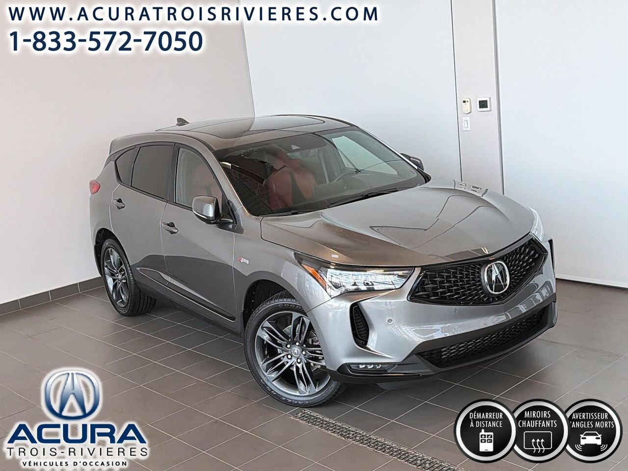 2023 Acura RDX aspec, sh-awd, toit pano, volant chauffant Grey Trois-Rivières - photo #1
