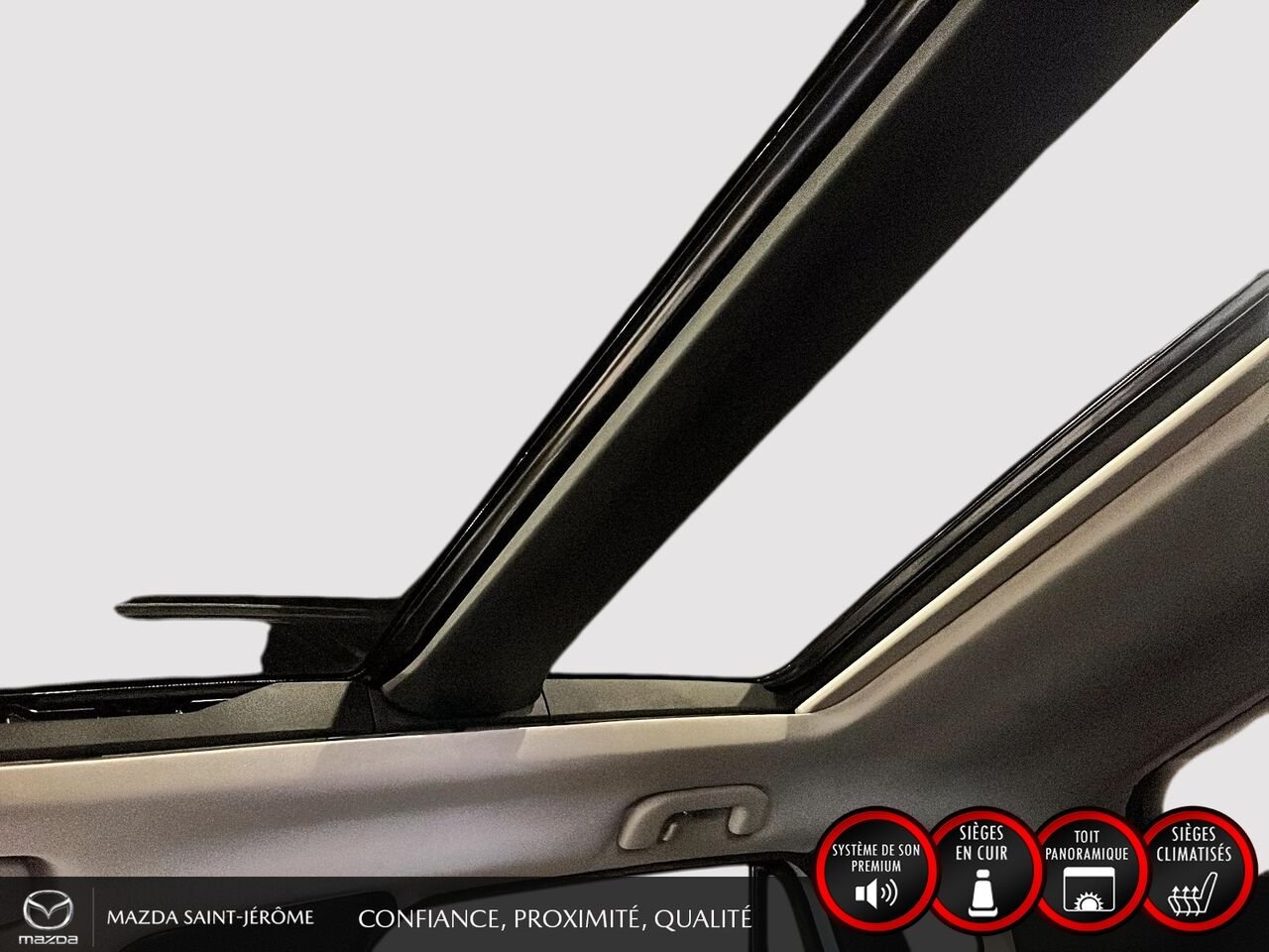 Mazda CX-50 GT avec moteur turbo | TOIT PANO | TOWING PACK | CUIR | AWD | 2023 Blanc Saint-Jérôme - photo #17