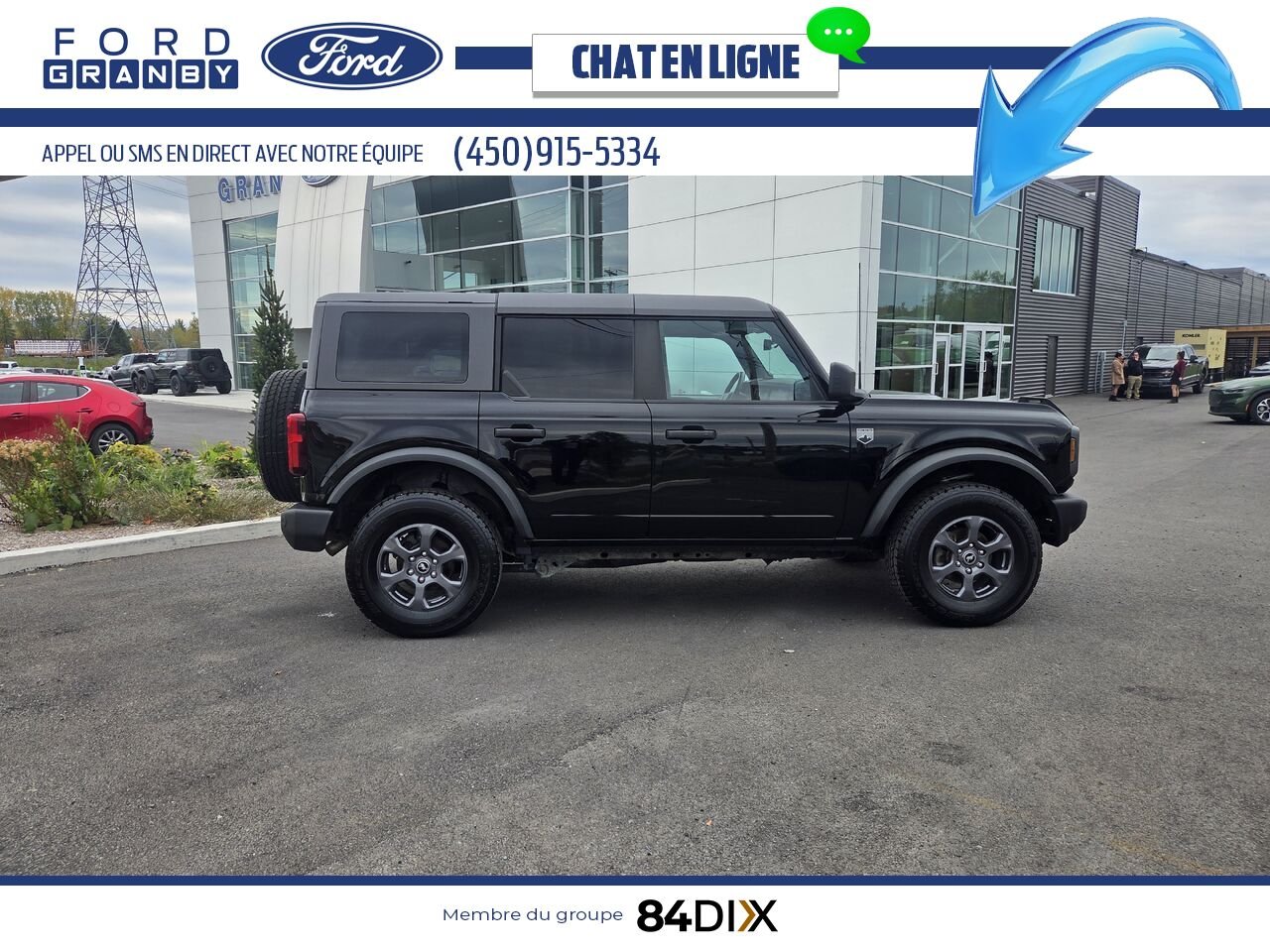 Ford Bronco 2023 Noir Granby - photo #7