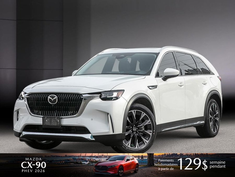 Mazda CX-90 hybride rechargeable 2026 2026 Blanc rhodium métallisé