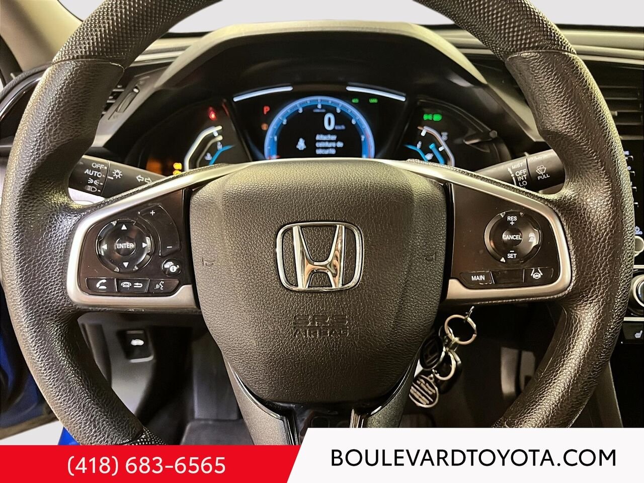 Honda Civic Berline 99922A-20 | LX 2019 Bleu Québec - photo #9