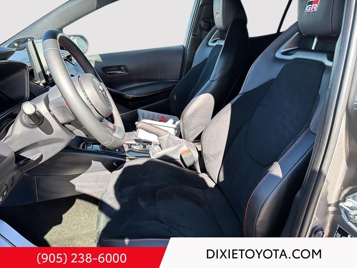 2025 Toyota GR Corolla Leather Interior, Heated Seats, Alloy Wheels, Heated Steering Wheel, Bluetooth Heavy Metal Mississauga - photo #7