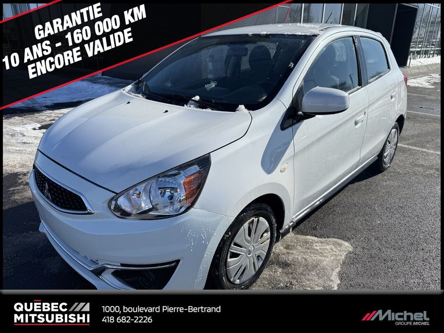 Mitsubishi Mirage ES Plus, Climatisation, Garantie 2029 2019 Blanc