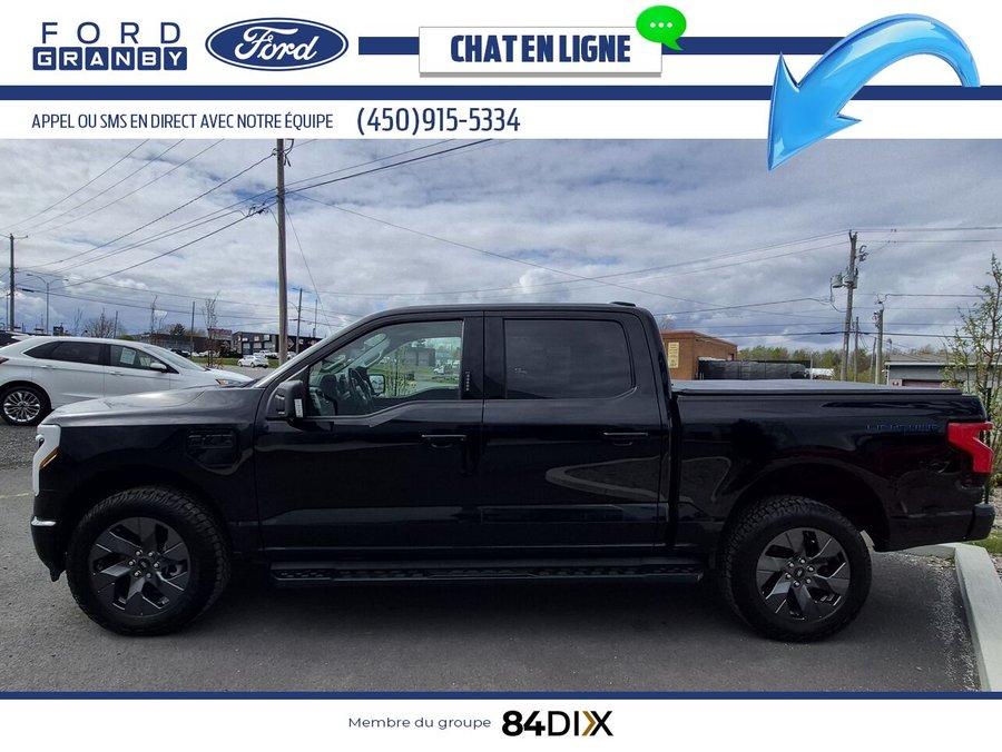 Ford F-150 Lightning XLT, 386KM XLT, 4RM, 5,5 pi, AUTONOMIE 386KM 2023 Noir