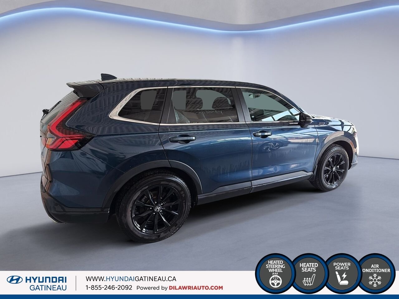 Honda CR-V hybride EX-L *** hybride , bas millage , carfax clean *** 2024 Bleu Ottawa & Gatineau - photo #4