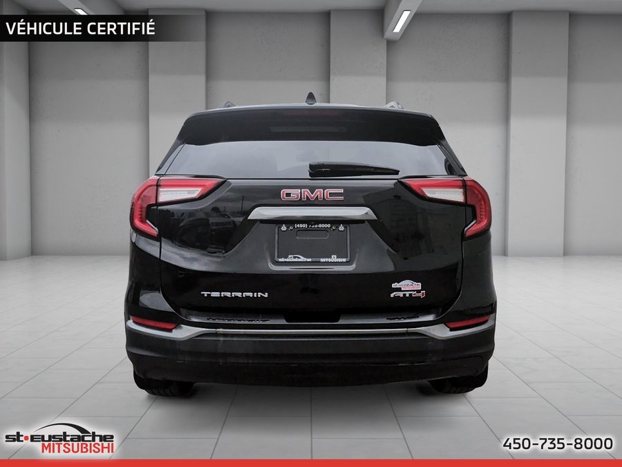 GMC Terrain AT4 AWD-CUIR-TOIT PANO-SIÈGES ET VOLANT CHAUFFANT-CARPLAY 2022 Noir