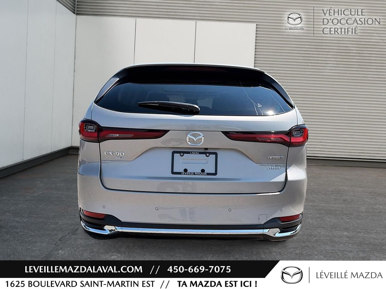 Mazda CX-90 hybride léger GT TI 2024 gray Laval - photo #5