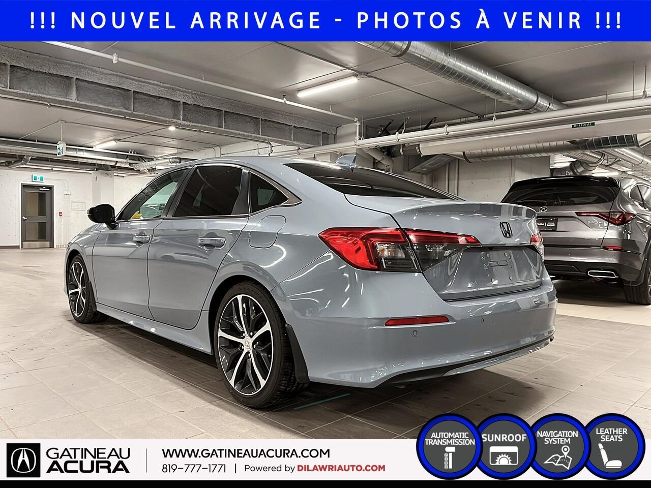 Honda Civic Touring 2022 Gris Ottawa & Gatineau - photo #6